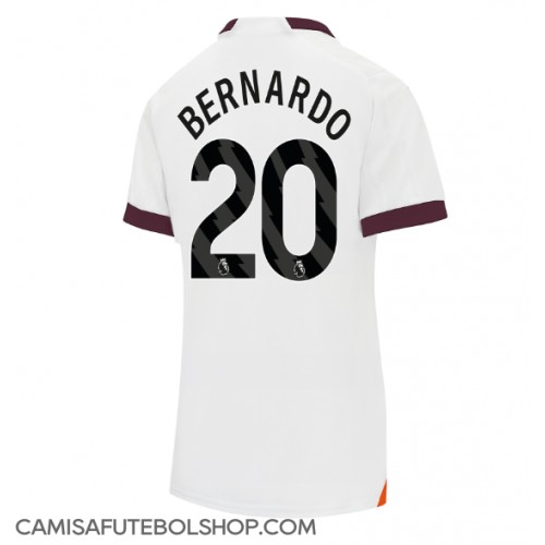 Camisa de time de futebol Manchester City Bernardo Silva #20 Replicas 2º Equipamento Feminina 2023-24 Manga Curta